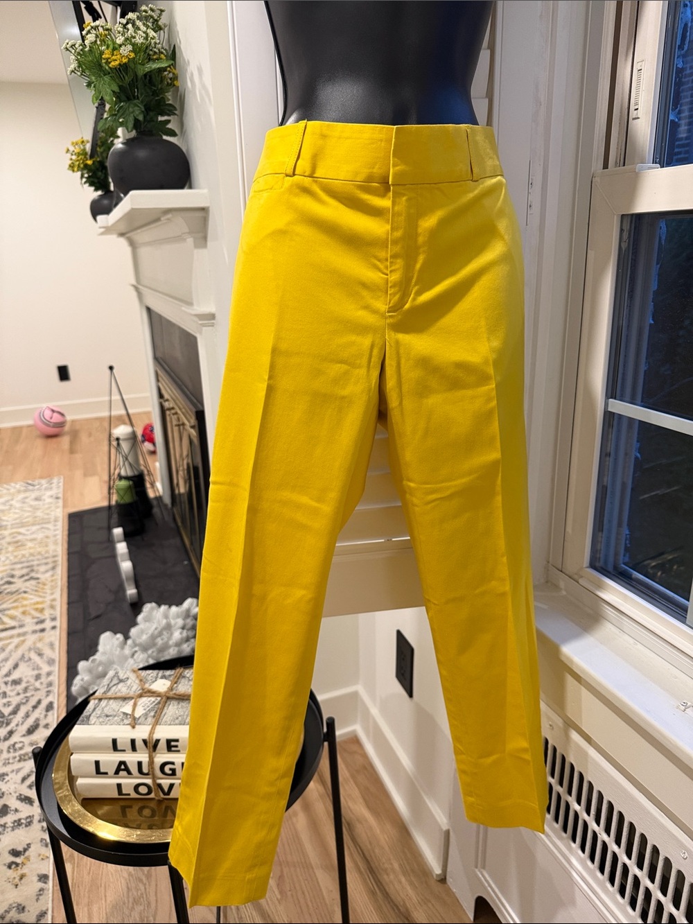 Banana Republic Bright Yellow Cropped Trousers